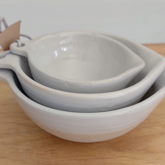 Mud Pie Stoneware Nesting measuring cups, 3 pc set, 42600503 - Picture 10 of 10